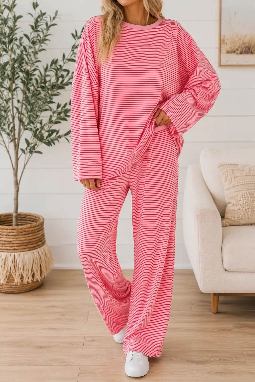 Pink Stripe Set