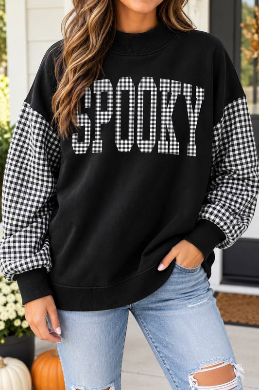 Gingham Spooky Sweatshirt
