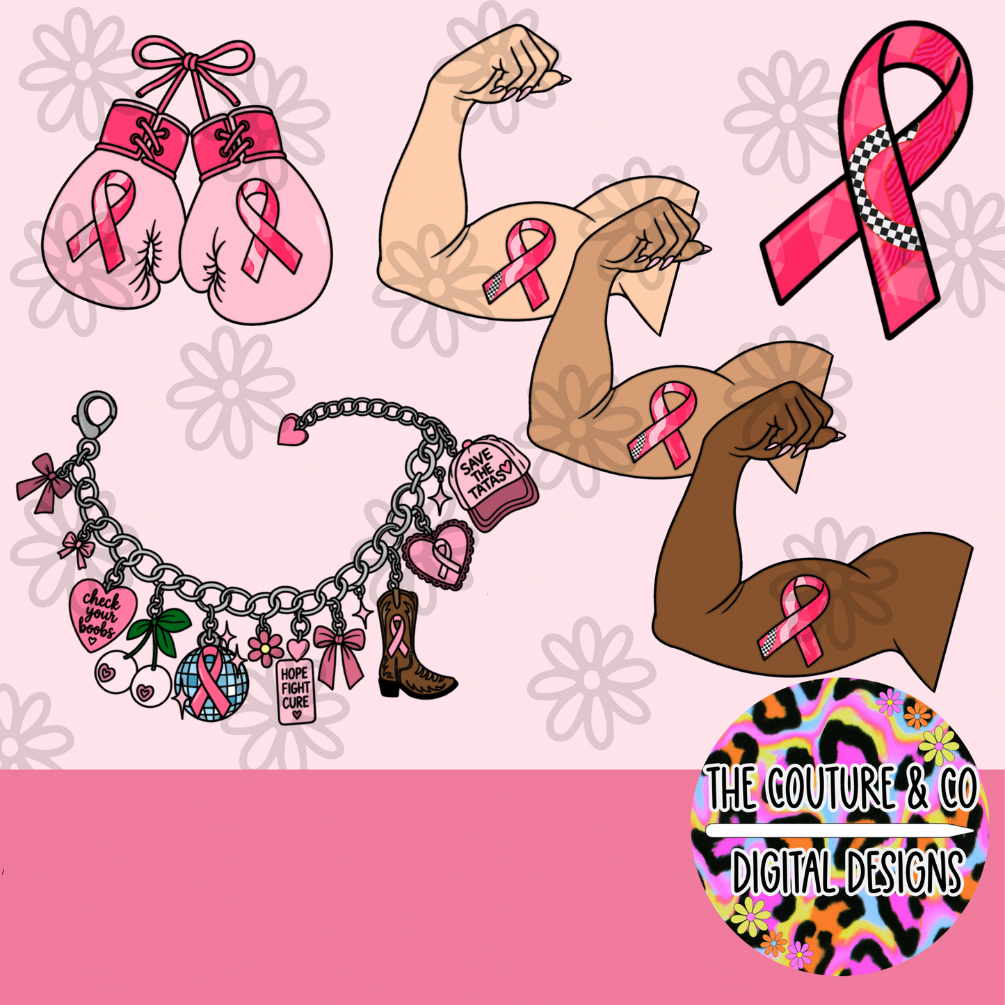 Pink Strong Clippies Set