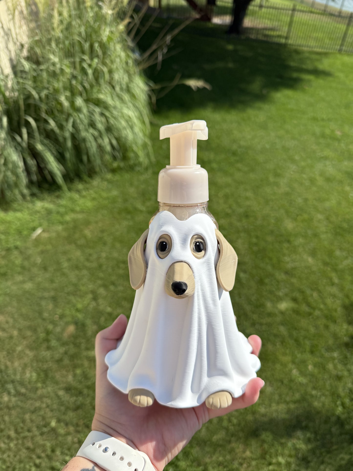 Spooky Pup Foaming Soap Holder