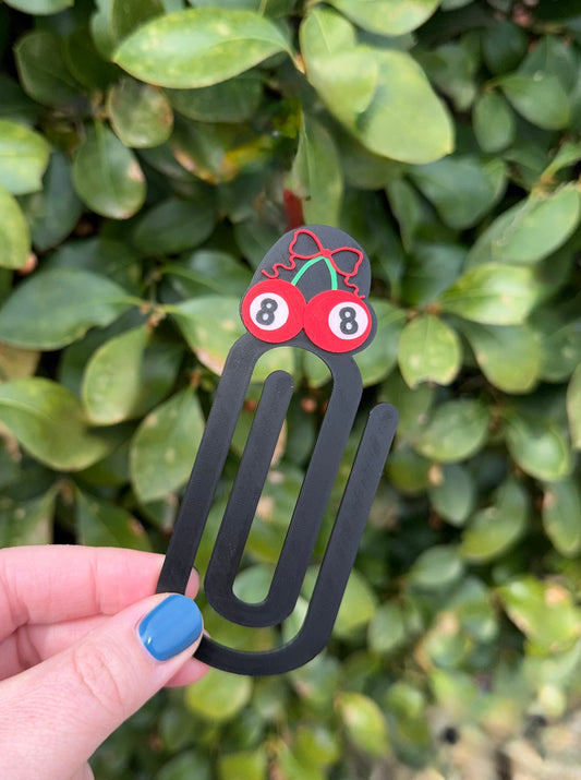 Cherry Paperclip Bookmark