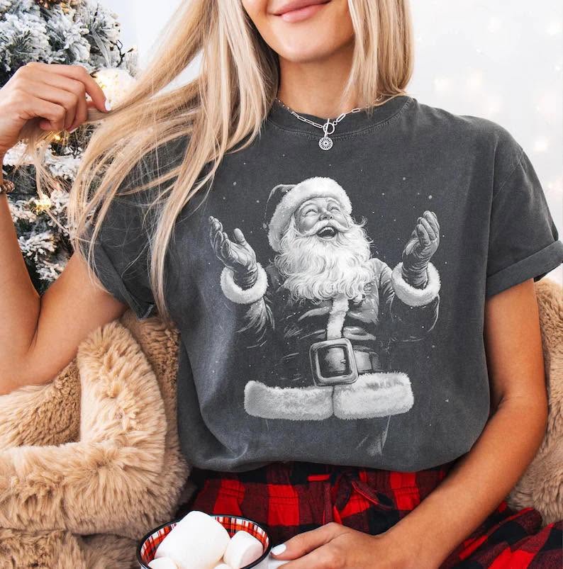 Halftone Santa