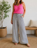 Black Stripe Casual Pants