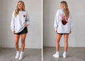 Football Embroidery Sweatshirt