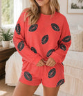 Red Sequin Football Set