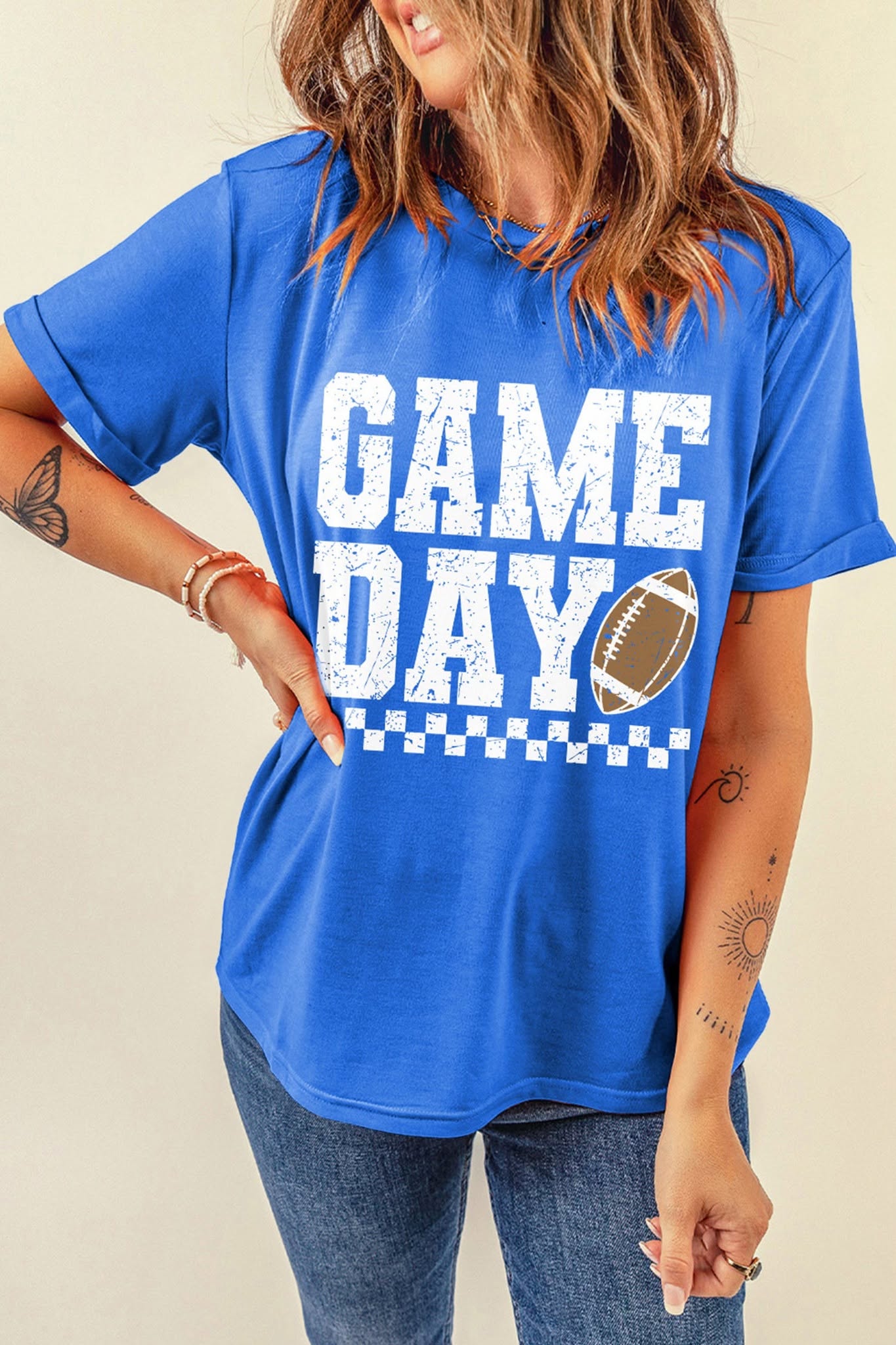 Blue Game Day Football Shirt