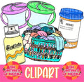Raisin' Hell & Tiny Humans Clipart Bundle