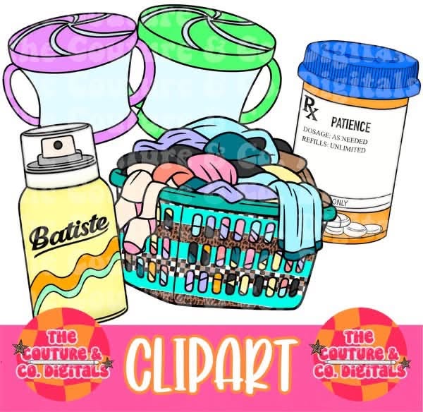 Raisin' Hell & Tiny Humans Clipart Bundle