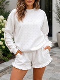 White Polka Dot Set