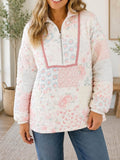 Floral Quilted Sweatshirt