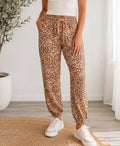 Leopard Drawstring Pants
