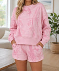Pink Stripe Short Set