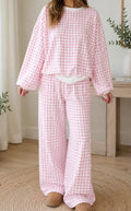 Pink Plaid Set