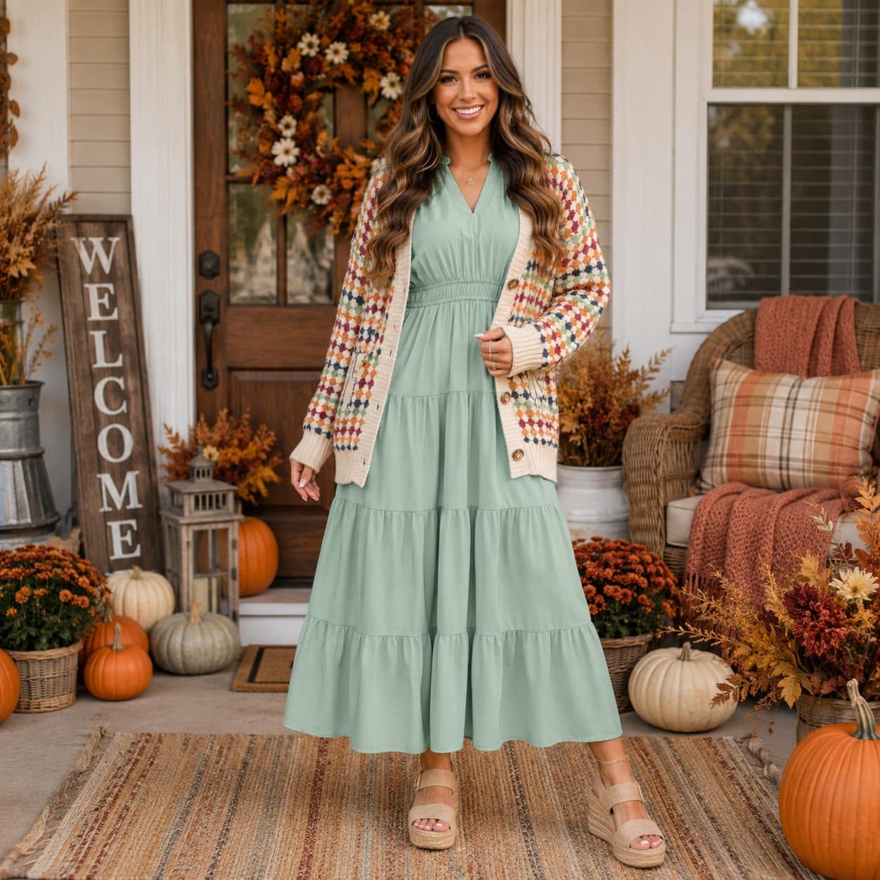 Waist Tiered Dress