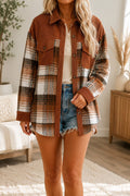 Plaid Corduroy Shacket