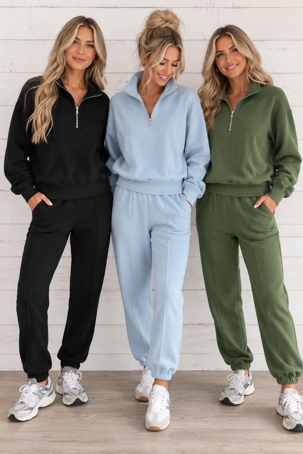 Half Zip Active Set *multiple colors*