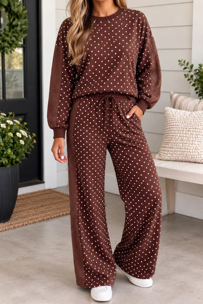 Polka Dot Eyelet Set