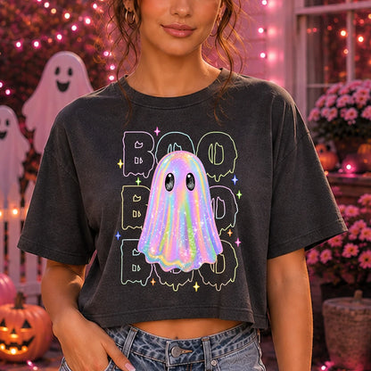 iridescent Boo Tee/Crew