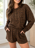 Brown Leopard Elastic Outfit