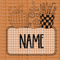 Back 2 School Colorable Name Plate