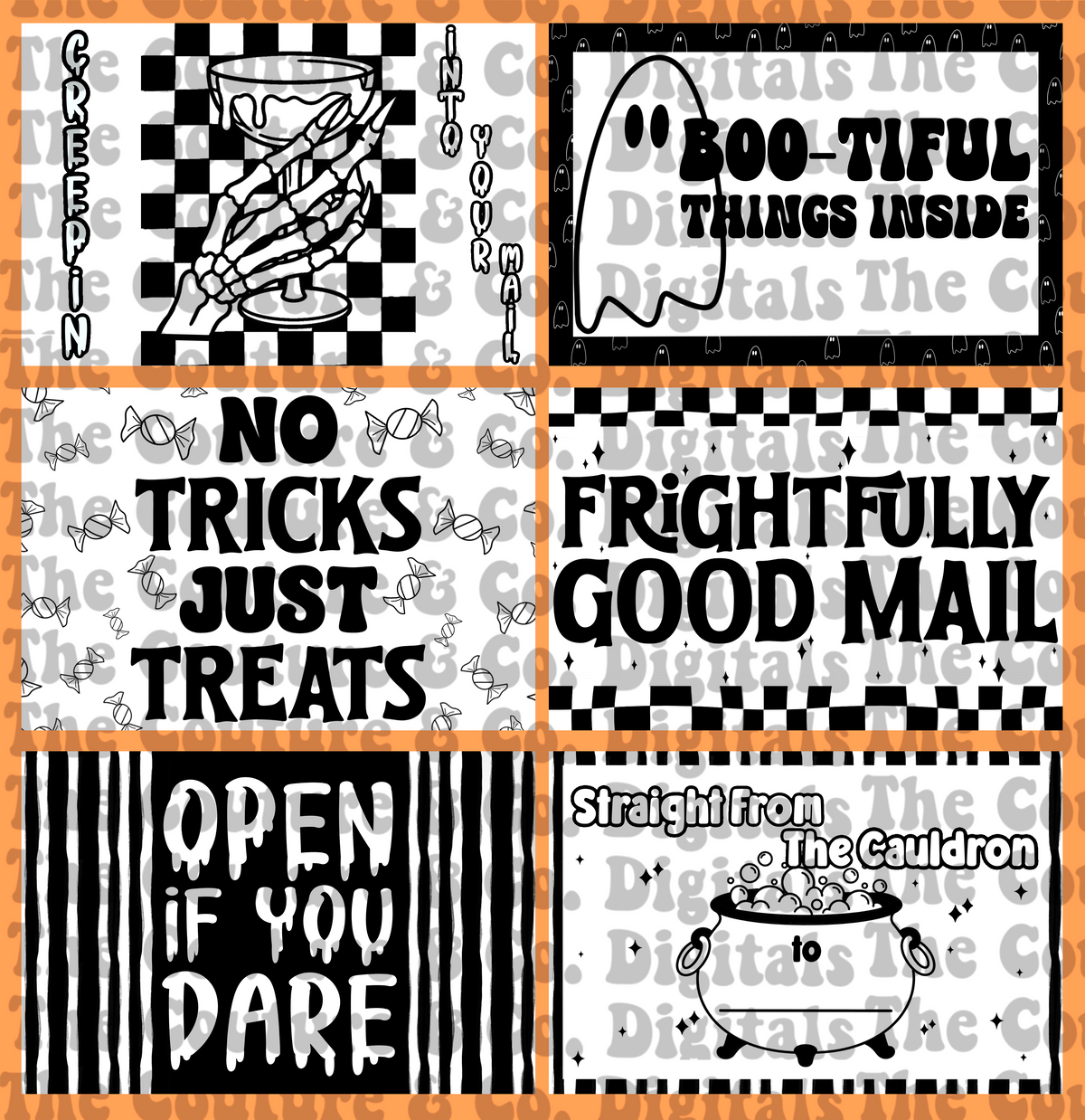 Spooky Cute Thermal Labels.