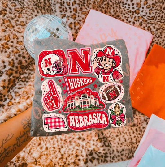 Doodle Nebraska Tee