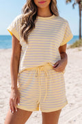 Yellow Stripe Relaxed Outfit