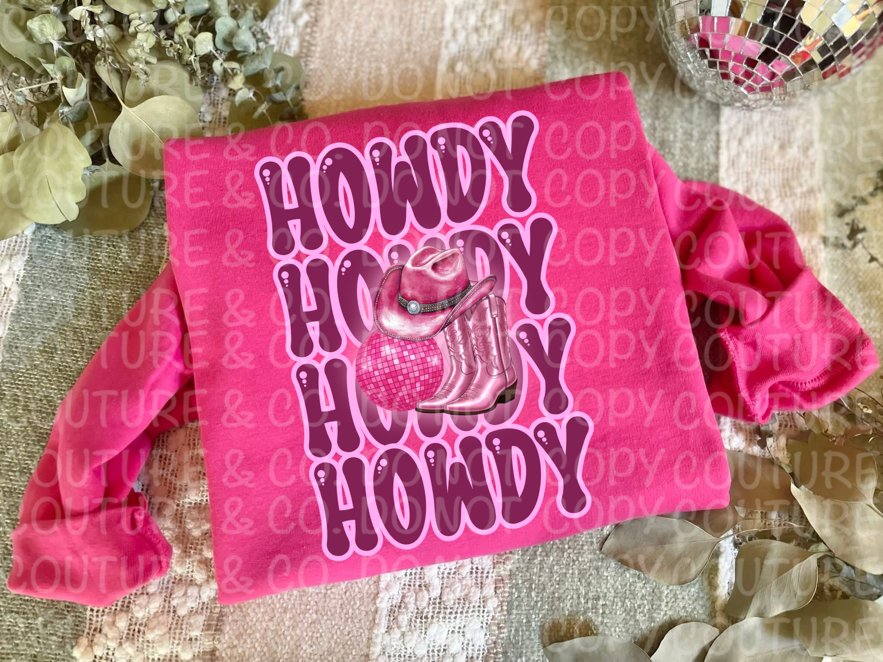 Howdy Disco Cowgirl PNG
