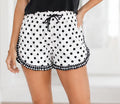 Polka Dot Ruffle Trim Shorties