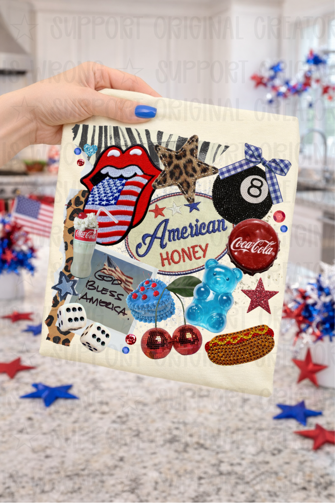 Red, White, and Blue Collage