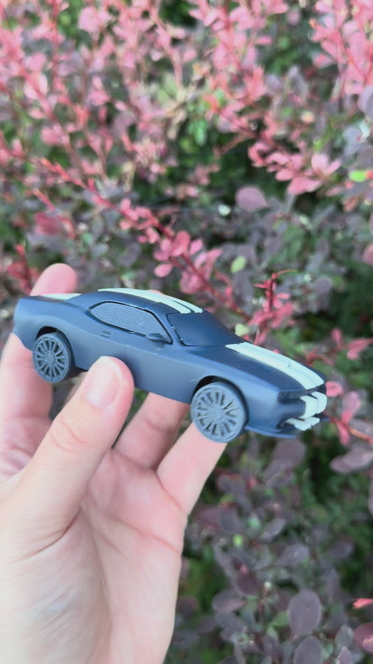 Custom 3D Printed Muscle Car with Working Wheels